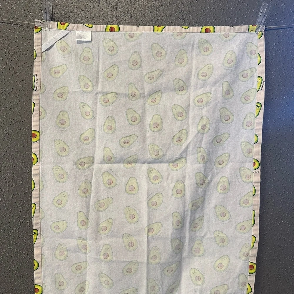 Paper Source Avocado Tea Towel - Green and White